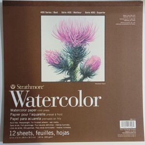 Strathmore 400 Series Watercolor Pad, Cold Press - 12" x 12" (Tape Bnd)