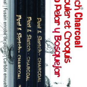 General Pencil Co. Peel & Sketch Charcoal Pencil Kit (4pc)