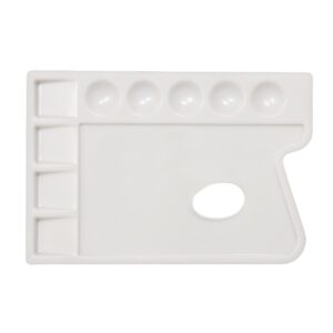 Jack Richeson & Co. Plastic Palette, 9 Well Rectangular