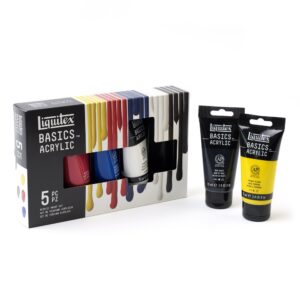 Liquitex Basics Acrylic Set, 5 x 75ml - Basics