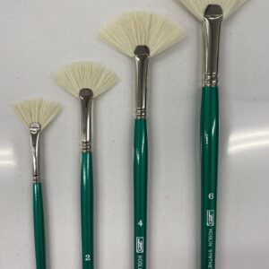 HJ Hoglin Synthetic Hog Bristle Fan Brush