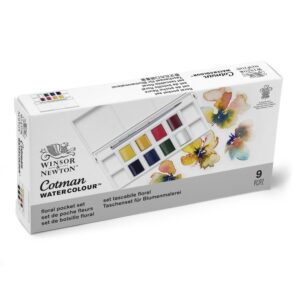 Winsor & Newton Cotman Watercolour Set, Floral Pocket