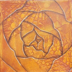 Secrets - 6"x6" Acrylic on Canvas