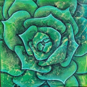Garden Magic #1 - 6"x6" Acrylic on Canvas