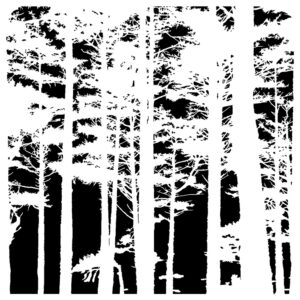 12"x12" Tree Canopy Stencil