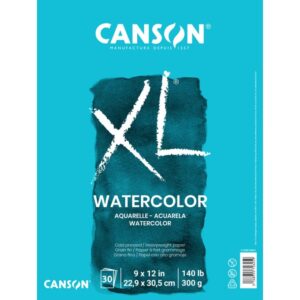 Canson XL Watercolor Pad, 9" x 12"