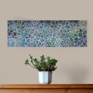 Midnight in the Garden - 12"x36" Acrylic on Canvas