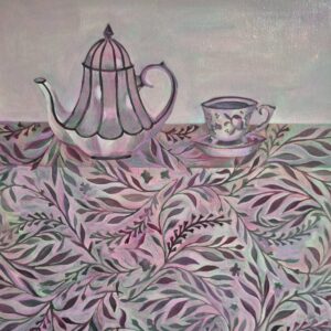 Tea for One - 12"x12" Acrylic on Cradled Panel