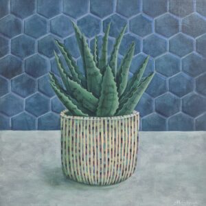 Aloe Fun - 16"x16" Acrylic on Canvas