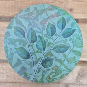 Reaching Out - 10" Diameter Acrylic on Canvas