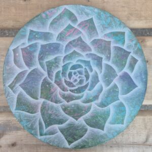 Gratitude - 10" Diameter Acrylic on Canvas