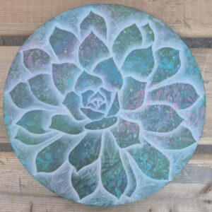 I'm Open - 10" Diameter Acrylic on Canvas