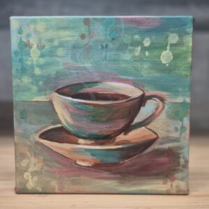 Teacup Study #1 - 6"x6" Acrylic on Canvas