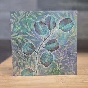 Eucalyptus Leaves - 6"x6" Acrylic on Canvas