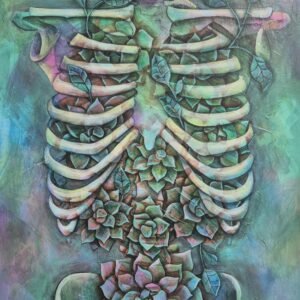 Becoming - 16"x20" Acrylic on Cradled Panel